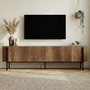 Nordure Nexus Soporte para TV Nogal Barok y Negro
